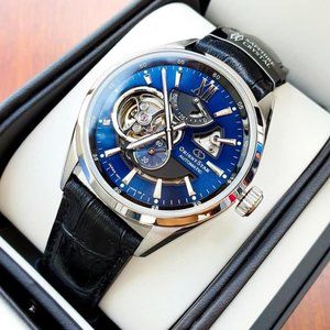 Orient Stunning 41mm Blue Automatic Luminous Watch! New